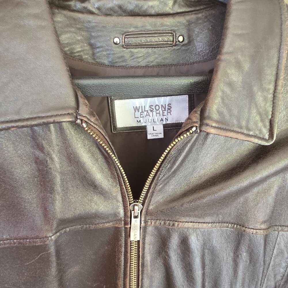Weathered Leather Jacket - M Julian Collection by Wilsons Leather